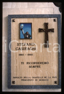 Fotografia d epoca originale 35mm vintage slide 1990 FINO MORNASCO Tomba CASIRAGHI Lapide Stefano 3 1