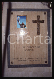 Fotografia d epoca originale 35mm vintage slide 1990 FINO MORNASCO Tomba CASIRAGHI Lapide Stefano 5 1