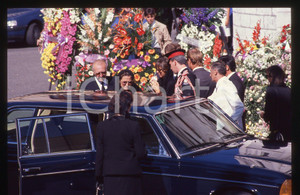 Fotografia d epoca originale 35mm vintage slide 1990 PRINCIPATO DI MONACO Famiglia CASIRAGHI Funerali 9 1