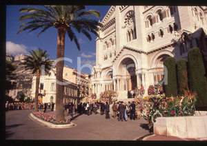 Fotografia d epoca originale 35mm vintage slide 1990 PRINCIPATO DI MONACO Funerali di Stefano CASIRAGHI 70 1