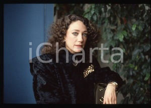 35mm vintage slide* 1987 MILANO Marisa BERENSON Conferenza stampa (12)