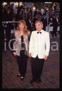 35mm vintage slide* 1990 CANNES Charles e Katia AZNAVOUR Festival del Cinema (3)