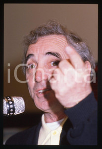 35mm vintage slide* 1989 FESTIVAL DI SANREMO Charles AZNAVOUR Ritratto (8)