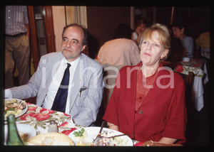 35mm vintage slide* 1995ca ROMA Manuel DE SICA al ristorante Il Melarancio (3)