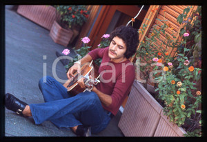 35mm vintage slide* 1980ca ITALIA COSTUME Tito SCHIPA JR Ritratto cantautore 3