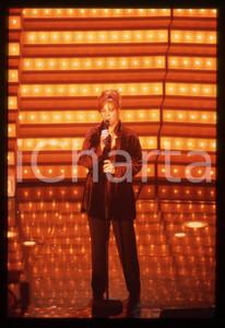 35mm vintage slide* 1998 SANREMO Paola FOLLI sul palco del Teatro Ariston (3)