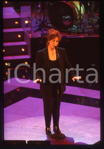 35mm vintage slide* 1997 SANREMO GIOVANI Paola FOLLI al Teatro Ariston (1)