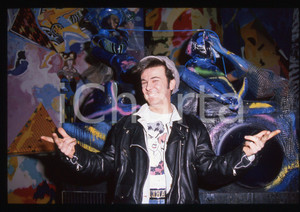 35mm vintage slide* 1988 RAI 1 DISCORING Charlie MARCHINO "CHARLIE" Ritratto (7)