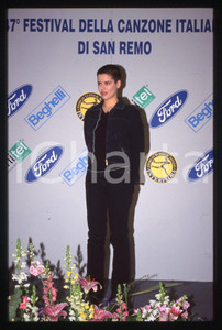 35mm vintage slide* 1997 SANREMO Silvia SALEMI Ritratto della cantante (2)