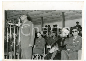 1955 SHALLUFA Gamal Abd EL-NASSER making his speech during flag raising ceremony