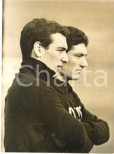 1960 MILANO CALCIO INTER Antonio ANGELILLO e Mauro GATTI in allenamento *Foto