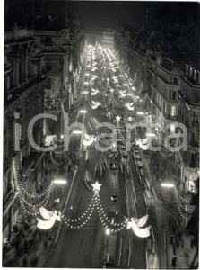 1960 LONDON WEST END Regent Street - Angels as Christmas decorations *Photo