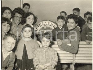 1953 NAPOLI Alluvionati della Calabria in partenza per l'Argentina - Foto 18x13