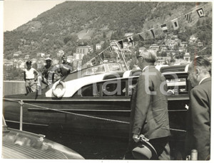 1960 COMO Konrad ADENAUER in villeggiatura *Fotografia VINTAGE 24x18 cm