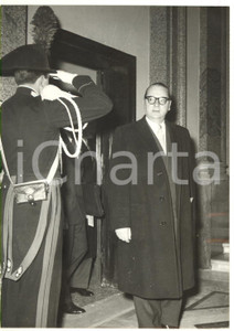 1958 ROMA PALAZZO BRASCHI Seduta UEO - Heinrich VON BRENTANO all'arrivo *Foto