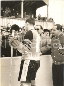 1953 HOCKEY SU GHIACCO Incontro DAVOS-INTER Premiazione squadra italiana *Foto