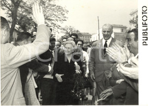 1958 NAPOLI Donna Rachele MUSSOLINI in visita al Movimento Sociale Italiano 