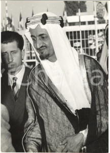 1957 s. l. ma ITALIA Emiro FAISAL dell'Arabia Saudita al suo arrivo *Foto 13x18