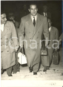 1954 ROMA Pilota Umberto MAGLIOLI torna vittorioso dalla Carrera Messicana 