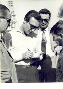 1956 AUTOMOBILISMO GP Supercortemaggiore - Eugenio CASTELLOTTI firma autografi 