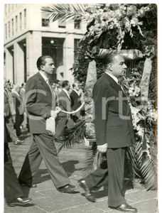 1953 MILANO Funerali Ruggero RUGGERI - Giulio ANDREOTTI *Foto 13x18 cm