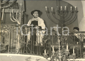 1958 PARIS Grand rabbin Joseph KAPLAN Cérémonie Xème anniversaire Etat d'Israel
