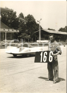 1957 MONZA AUTOMOBILISMO Prove di velocità per auto ABARTH - Foto 13x18 cm