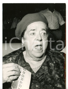 1963 HOLLYWOOD Elsa MAXWELL Ritratto della giornalista *Foto 13x18 cm