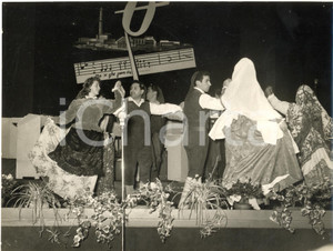 1953 GENOVA Celebrazioni Colombiane - Ballo costumi LIGURIA *Foto 24x18 cm