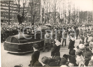 1954 OSLO Funerali della principessa Marta di Norvegia - Il corteo *Foto 18x13