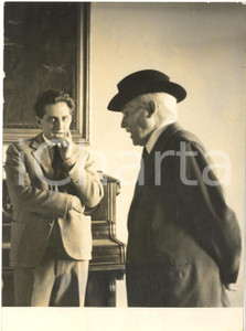 1954 s. l. Arturo TOSCANINI incontra il regista Francesco MASELLI *Foto 13x18 cm