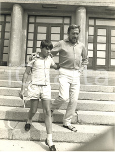 1967 VENEZIA Mostra del Cinema - Ugo TOGNAZZI con il figlio Ricky - Foto