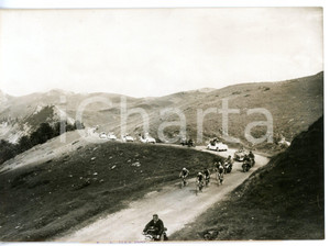 1957 CICLISMO COLLE D'AUBISQUE Tour de France - Corridori tra i tornanti *Foto
