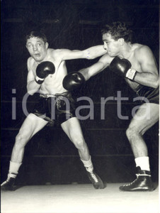 1955 MILANO BOXE Duilio LOI batte Ray FAMECHON - Fotografia 13x18 cm