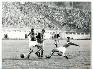 1959 CALCIO Serie A - LAZIO-SAMPDORIA 3-1 Azione di Oliviero VISENTIN *Foto 