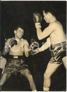 1958 BOXE MILANO Pesi Welter - Emilio MARCONI vs Jacques HERBILLON Foto 13x18