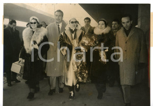 1956 TORINO PORTA NUOVA Rossano BRAZZI - Lea PADOVANI - Valentina CORTESE *Foto