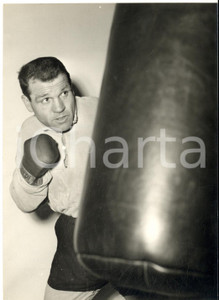 1958 FERRARA BOXE Uber BACILIERI in allenamento per incontro con Franco Cavicchi