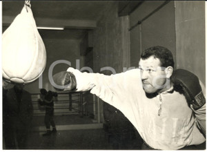 1958 FERRARA BOXE Uber BACILIERI si allena per incontro con Franco Cavicchi