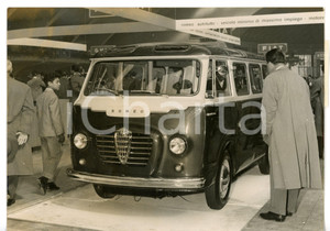 1954 TORINO Salone dell'Auto - ROMEO furgone ALFA ROMEO in esposizione *Foto
