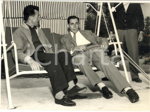 1957 MONTECATINI TERME Louison BOBET in visita a Fausto COPPI *Foto 18x13 cm