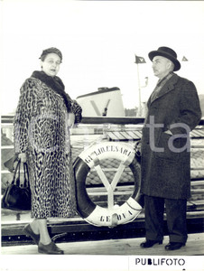 1955 GENOVA M/N "Giulio Cesare" - Partenza Leone SIRCANA ambasciatore a La Paz