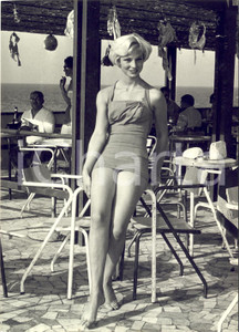 1959 PALERMO Concorso MISS EUROPA - Miss Svezia Monica NORDQVIST *Foto 13x18 cm