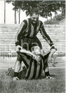 1955 MILANO Arena - CALCIO Allenamento Inter - Giovanni GIACOMAZZI Gino ARMANO