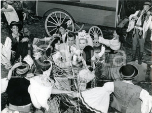 1965 NIZZA "Arrivederci,Baby!" Zsa Zsa GÁBOR Tony CURTIS sul set *DANNEGGIATA