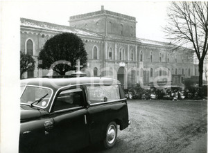 1960 PONTEVICO Influenza mortale - Carro funebre all'Istituto Abate Cremonesini