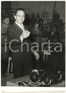 1955 MILANO BOXE Mario D'AGATA si ripresenta al pubblico dopo un grave incidente