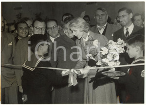 1953 PALERMO Clare BOOTHE LUCE inaugura nuovo padiglione "Istituto Roosevelt" 