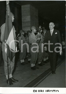 1953 ROMA Stazione Termini - Partenza del premier greco Alexandros PAPAGOS 