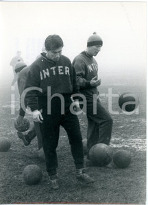 1964 MILANO LINATE - CALCIO Allenamento INTER - Franco ZAGLIO e Carlo TAGNIN